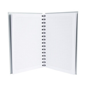 Cuaderno matemáticas tapa dura plateada. 7 Cuaderno matemáticas tapa dura plateada. personalizable, vista 4