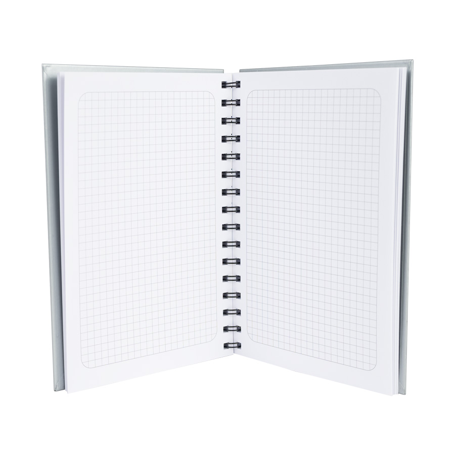Cuaderno matemáticas tapa dura plateada. 4 Cuaderno matemáticas tapa dura plateada. personalizable, vista 4