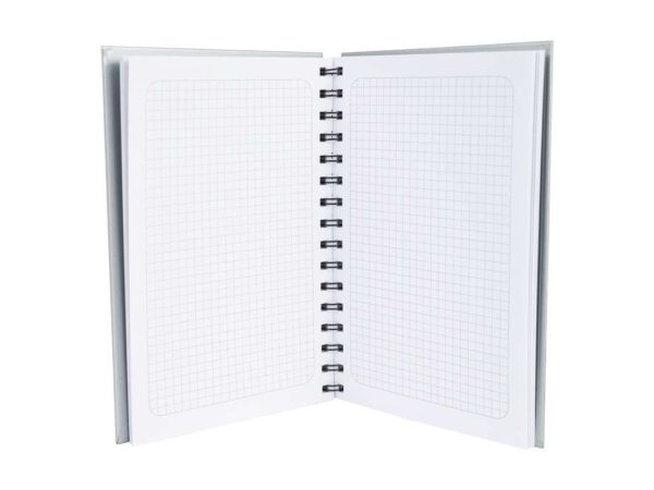 Cuaderno corporativo tapa dura plateada. - Imagen 2