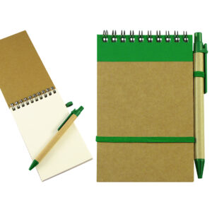 Libreta ecológica 10 Libreta ecológica personalizable, color verde