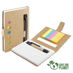 Memo set ecológico con bolígrafo