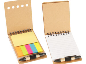 Memo set ecológico con bolígrafo 4 Memo set ecológico con bolígrafo personalizable, vista 2
