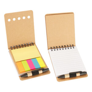Memo Set Ecológico con Bolígrafo 4 Memo set ecológico con bolígrafo personalizable, vista 2