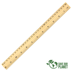 Regla de madera 30 cm personalizable