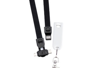 Lanyard multicargador 27 NegroBlanco 2 1