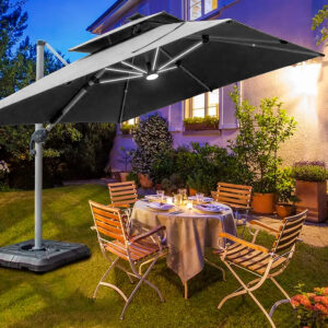 Quitasol Windproof 3x3m 11 Quitasol Windproof - UV - LED de 3x3M personalizable, vista 5