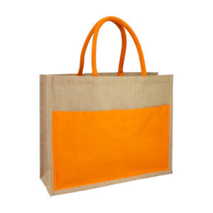 Bolso yute con bolsillo personalizable, vista 6