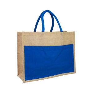 Bolso yute con bolsillo personalizable, vista 2