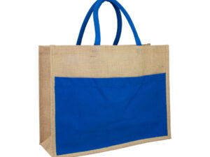 Bolso yute con bolsillo