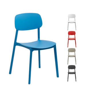 Silla apilable de plástico rígido marvin personalizable