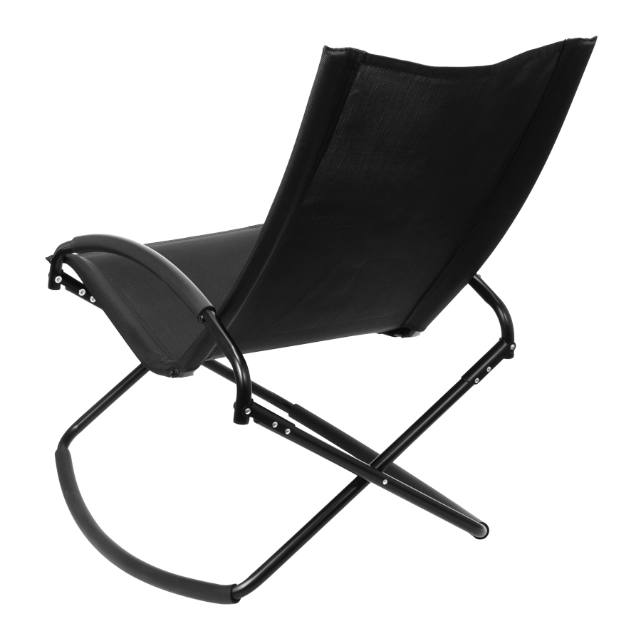 Silla mecedora negra con apoya-brazos 4 Silla mecedora negra con apoya-brazos - Imagen 4