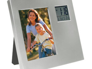 Porta-retrato con reloj digital