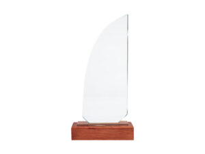 Trofeo Galvano de Madera y Cristal Sail