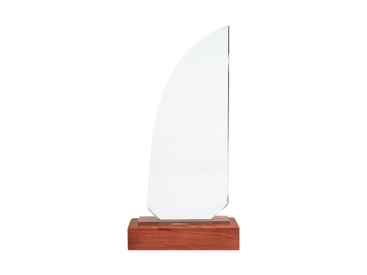 Galvano de Madera y Cristal Sail 1 Trofeo Galvano de Madera y Cristal Sail
