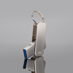 Pendrive swivel de acero inoxidable 16gb personalizable