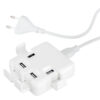 Hub USB 4 puertos power strip