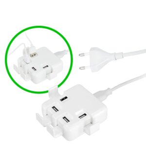 Hub USB 4 puertos power strip 6 Hub USB 4 puertos power strip personalizable, vista 2