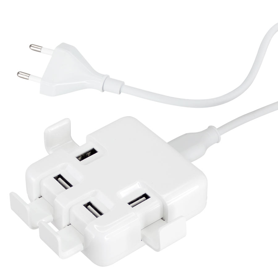 Hub USB 4 puertos power strip 1 Hub USB 4 puertos power strip