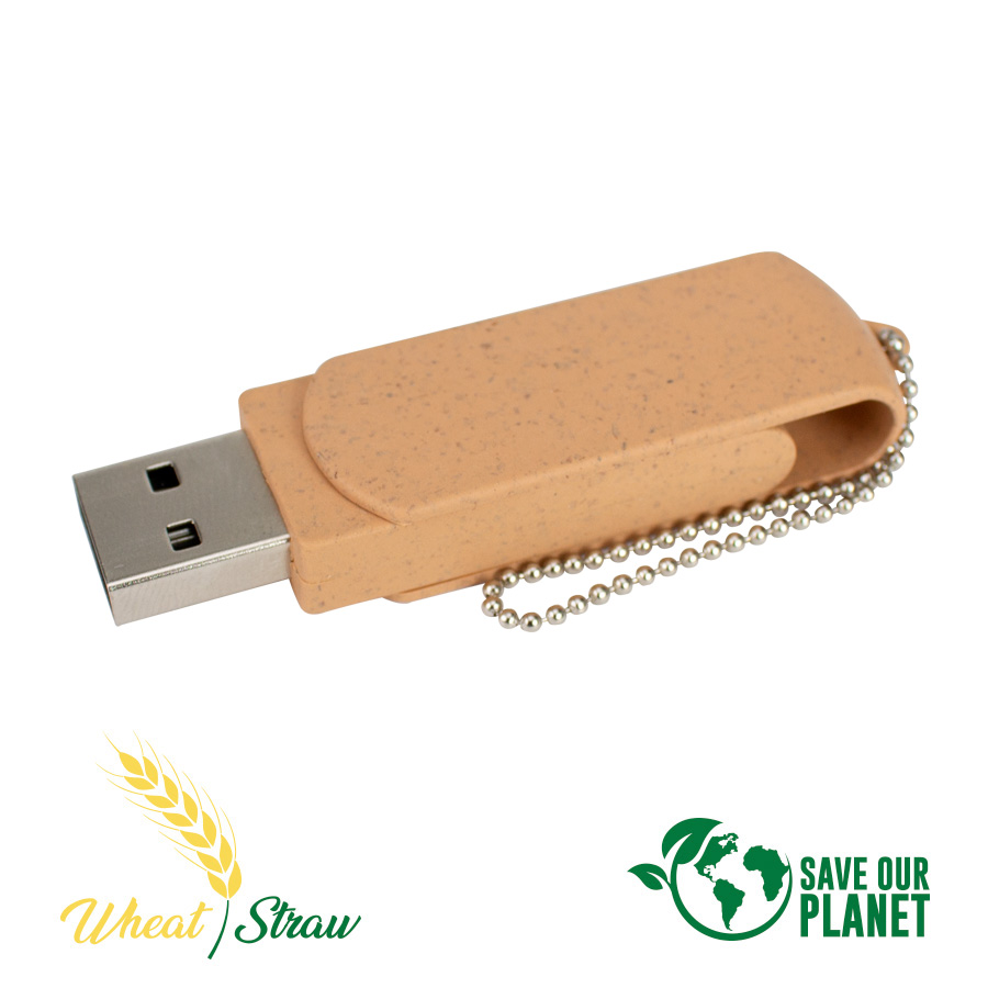 Pendrive 16gb de caña de trigo 2 Pendrive 16gb de caña de trigo personalizable, vista 2
