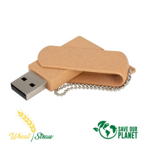 Pendrive 16gb de caña de trigo personalizable
