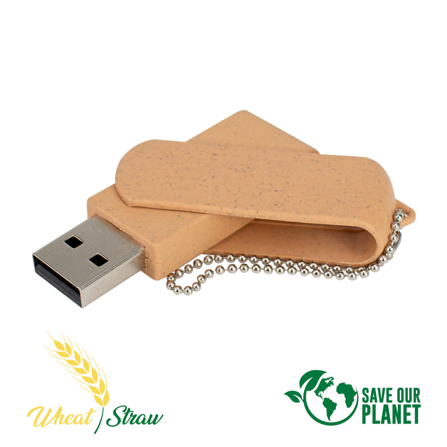 Pendrive 16gb de caña de trigo 1 Pendrive 16gb de caña de trigo personalizable