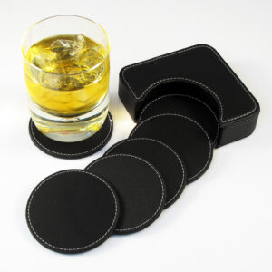 Posavasos eco cuero personalizable