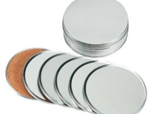 Set posavasos de aluminio