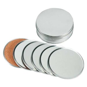 Set posavasos de aluminio personalizable
