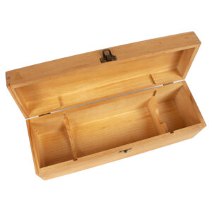 Caja de madera natural para vino 3 Caja de madera natural para vino personalizable, vista 2