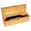 Caja de madera natural para vino