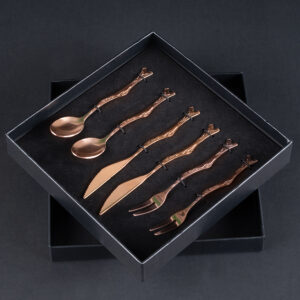 Deluxe Set de Cubiertos encobrizados para c&oacute;ctel - Imagen 4