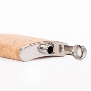 Petaca licorera cork 8 oz personalizable, vista 5