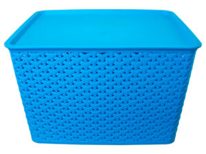 Canasto plástico 24 lt con tapa 6 W52 03 1