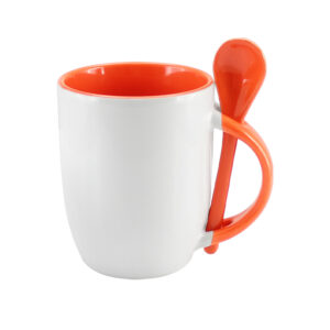Tazón Cerámico con Cuchara sublimable 13 Tazón Cerámico 330cc Sublimación con Cuchara - imagen 4