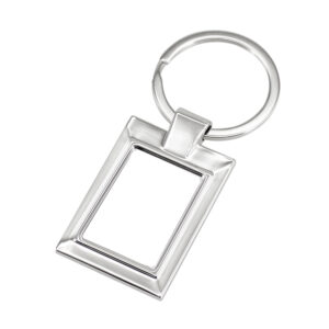 Llavero metálico rectangular personalizable