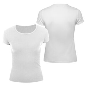 Polera manga corta algodón mujer personalizable