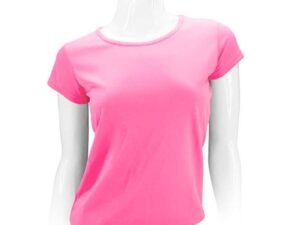 Polera manga corta poliéster mujer