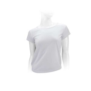 Polera manga corta poli&eacute;ster mujer personalizable, vista 2