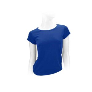 Polera manga corta poli&eacute;ster mujer personalizable, vista 4