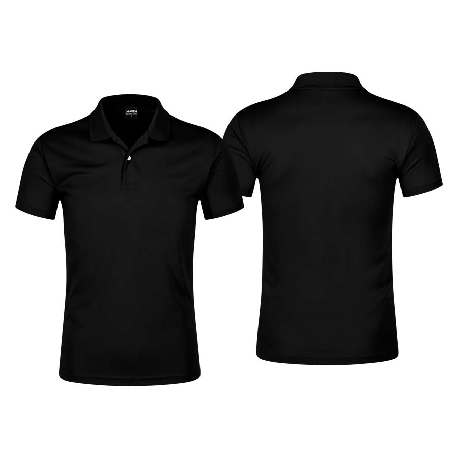 Polera poliéster hombre con cuello 7 Polera poliéster hombre con cuello personalizable, vista 7