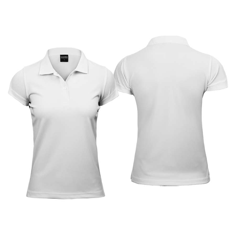 Polera poliéster mujer con cuello 2 Polera poliéster mujer con cuello - Imagen 2