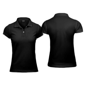 Polera poli&eacute;ster mujer con cuello personalizable, vista 6