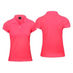 Polera poli&eacute;ster mujer con cuello personalizable, vista 8