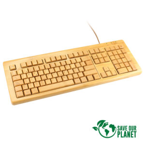 Teclado bamboo personalizable