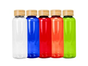 Botella pet tapa bambo