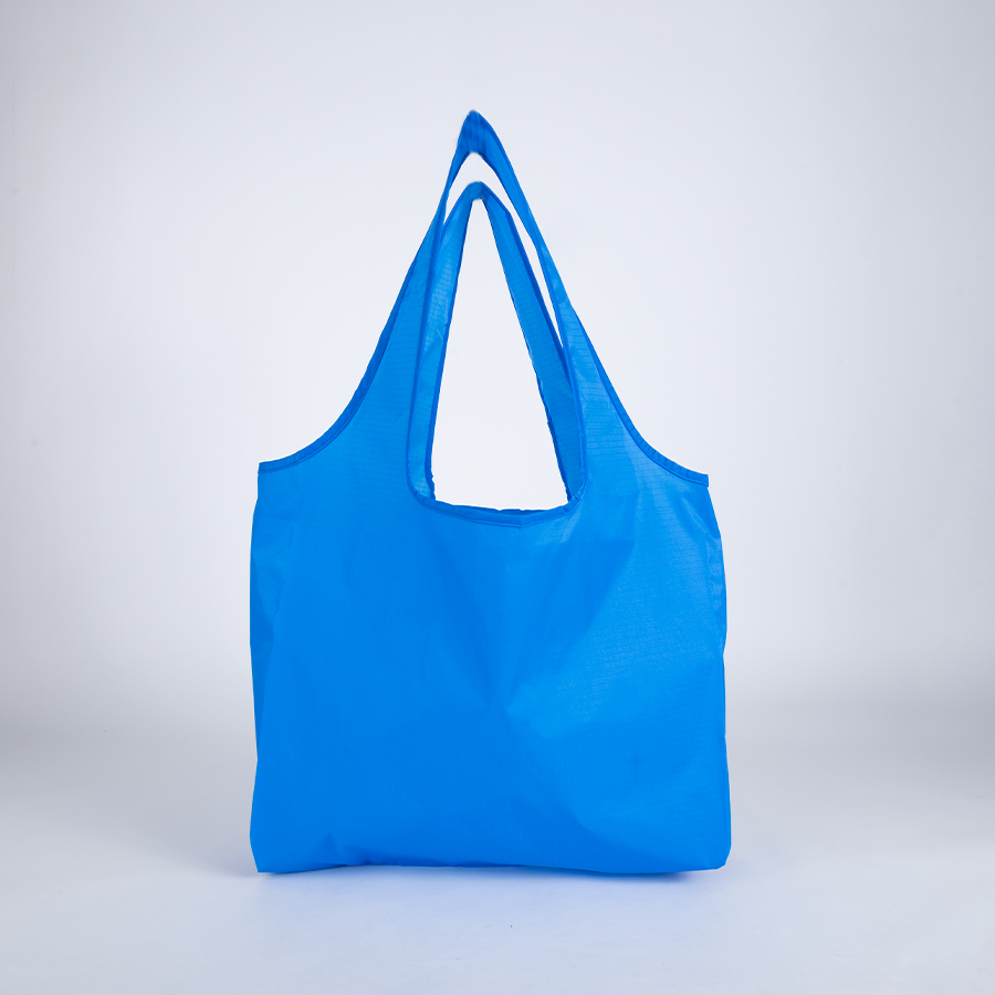 Bolsa plegable de compras en tela reciclada RPET 15L 6 Bolsa plegable de compras en tela reciclada RPET 15L - Imagen 6