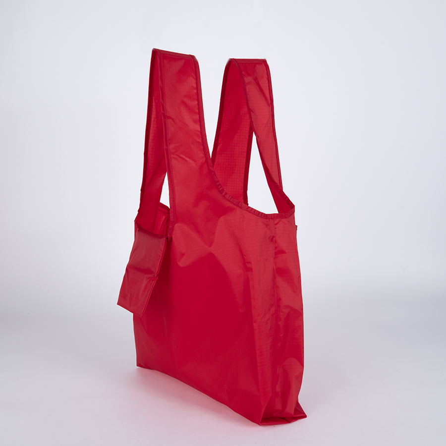 Bolsa plegable de compras en tela reciclada RPET 15L 8 Bolsa plegable de compras en tela reciclada RPET 15L - Imagen 8