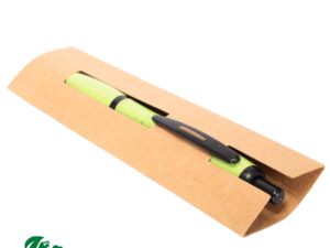 Estuche porta-l&aacute;piz o bol&iacute;grafo, en cart&oacute;n reciclado personalizable, vista 2