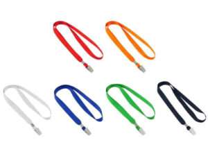 Lanyard con clip porta credencial