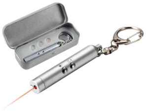 Llavero con linterna y laser